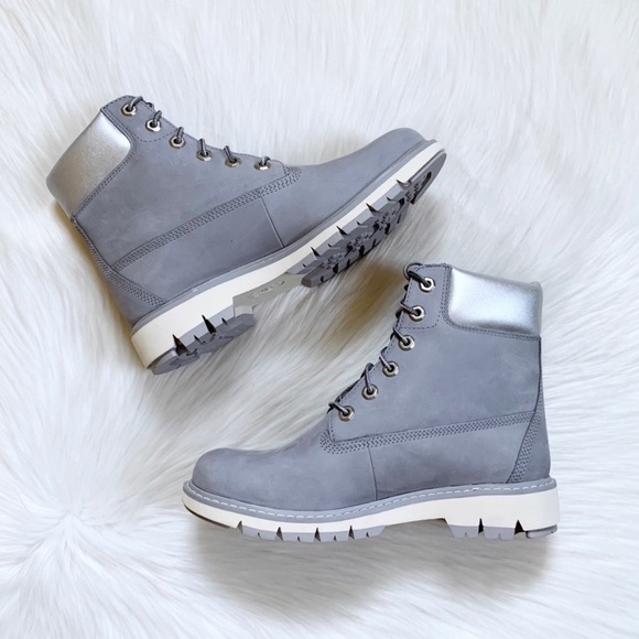 Timberland Lucia Way 6” Grey Waterproof Boots - Picture 5 of 7
